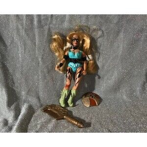 Vintage 1984 Galoob Gold Girl Action Figure Wild One Lot 80s Retro Nostalgia